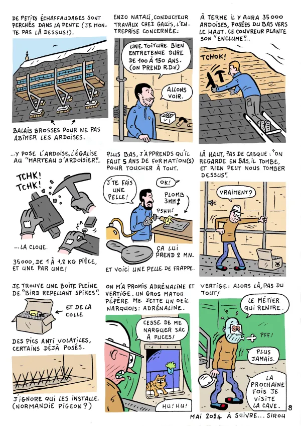 Le chantier du musée en BD : épisode 4 " mission toiture "