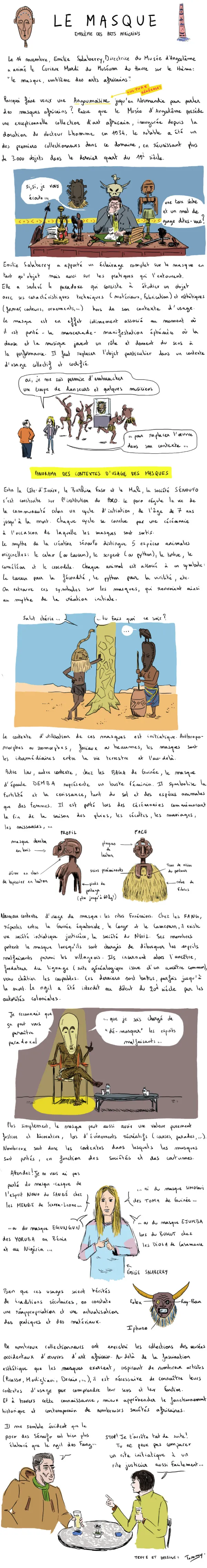 Le masque et les arts africains