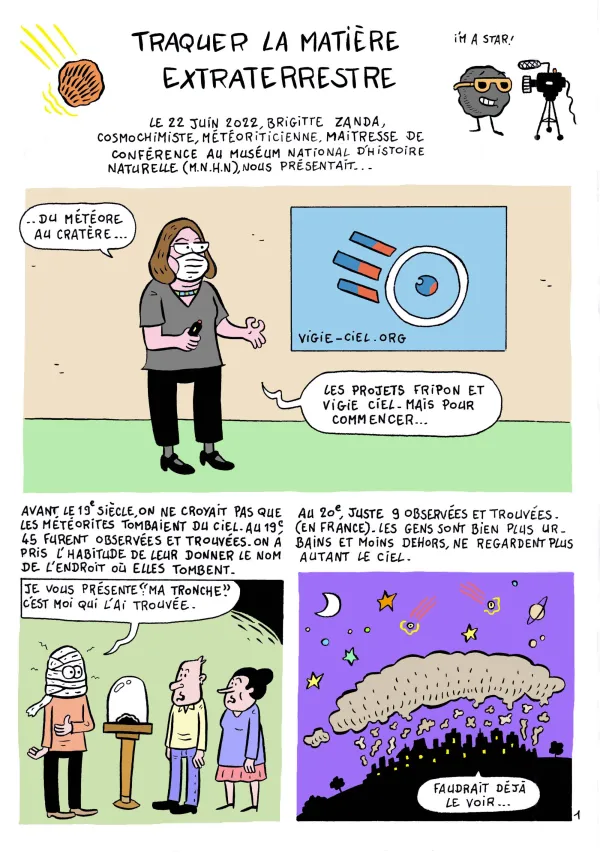 Traquer la matière extraterrestre