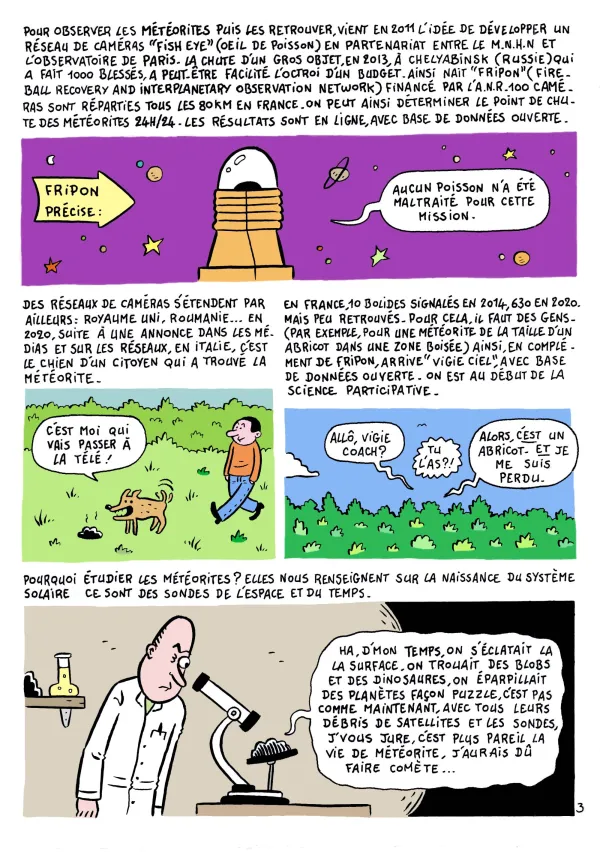 Traquer la matière extraterrestre