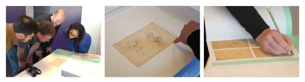 Présentation des œuvres de Charles-Alexandre Lesueur aux équipes du Musée du quai Branly et aux membres de la nation Choctaw - premières prises de notes.