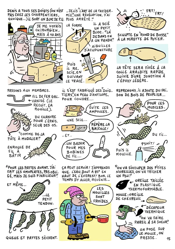 Le chantier du musée en BD : épisode 6 " Le métier de taxidermiste "