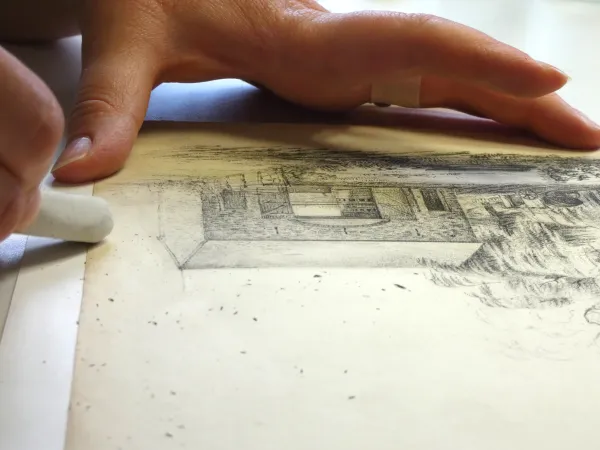 Restauration des dessins de Lesueur