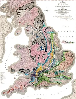 The great Map (La grande carte), carte géologique de William Smith, 1815